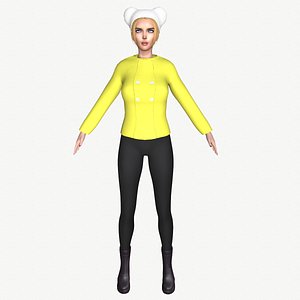 3D Maya Modular Girl 18