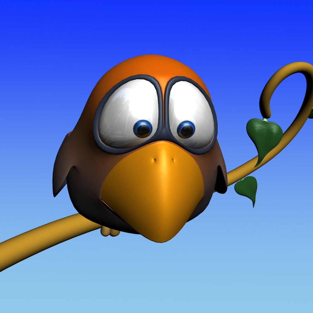 3dsmax Bird Rigged