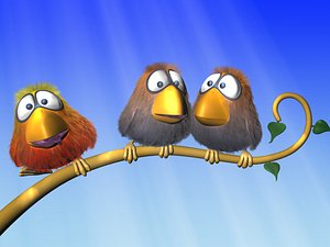 Cartoon Bird Rigged
