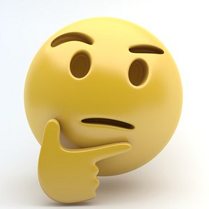 3d emoji thinking model