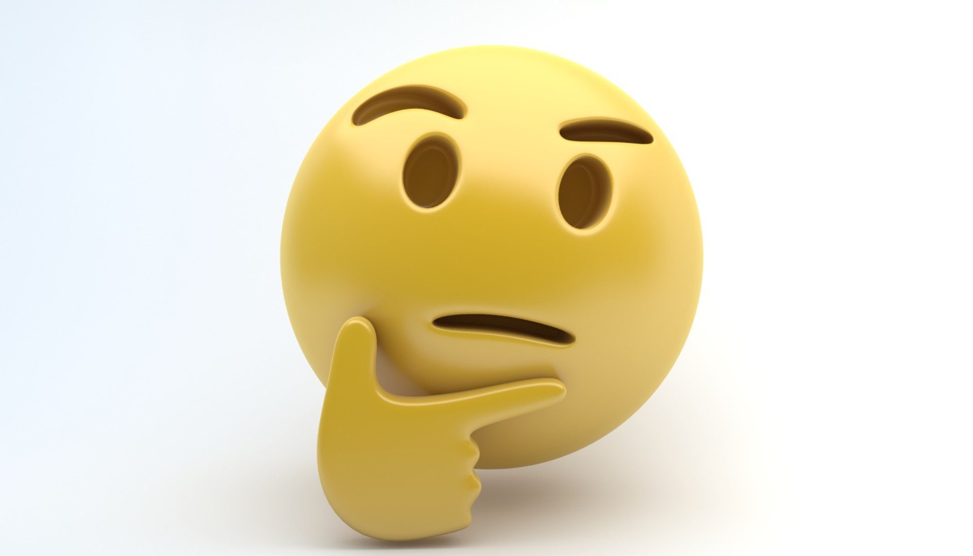 Thinking Emoji But 3d - 3d Thinking Emoji Gif PNG Transparent With