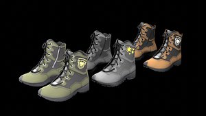 Military Boots 3D model