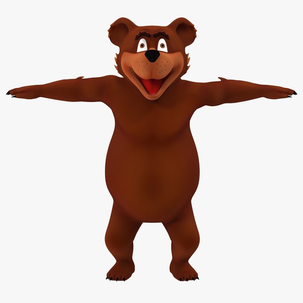 3dsmax bear cartoon