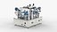 Automatic Lithium Battery Industry Sticking Tape Machine 3D model