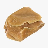 Soft Caramel Chew Candy - 3D Scanned