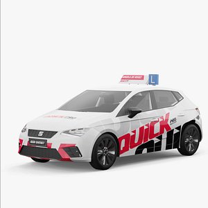 3D Seat Ibiza 2017 lowpoly model