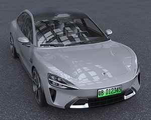 XIao Mi Su7 Max motors 3D model