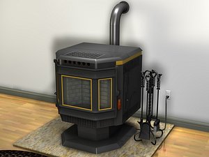 3d pelet stove