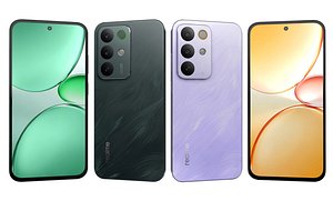 3D Realme C85 5G Green And Purple