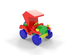 wooden car toy 3d max