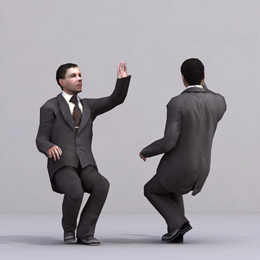 3d axyz human characters model