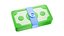 3D Banknote Euro Stack Flat Icon model