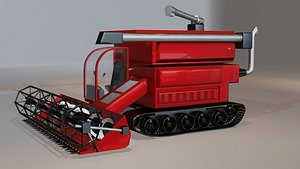 3D model combine harvester
