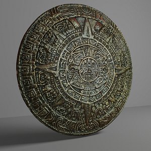 aztec calendar 2 3D model