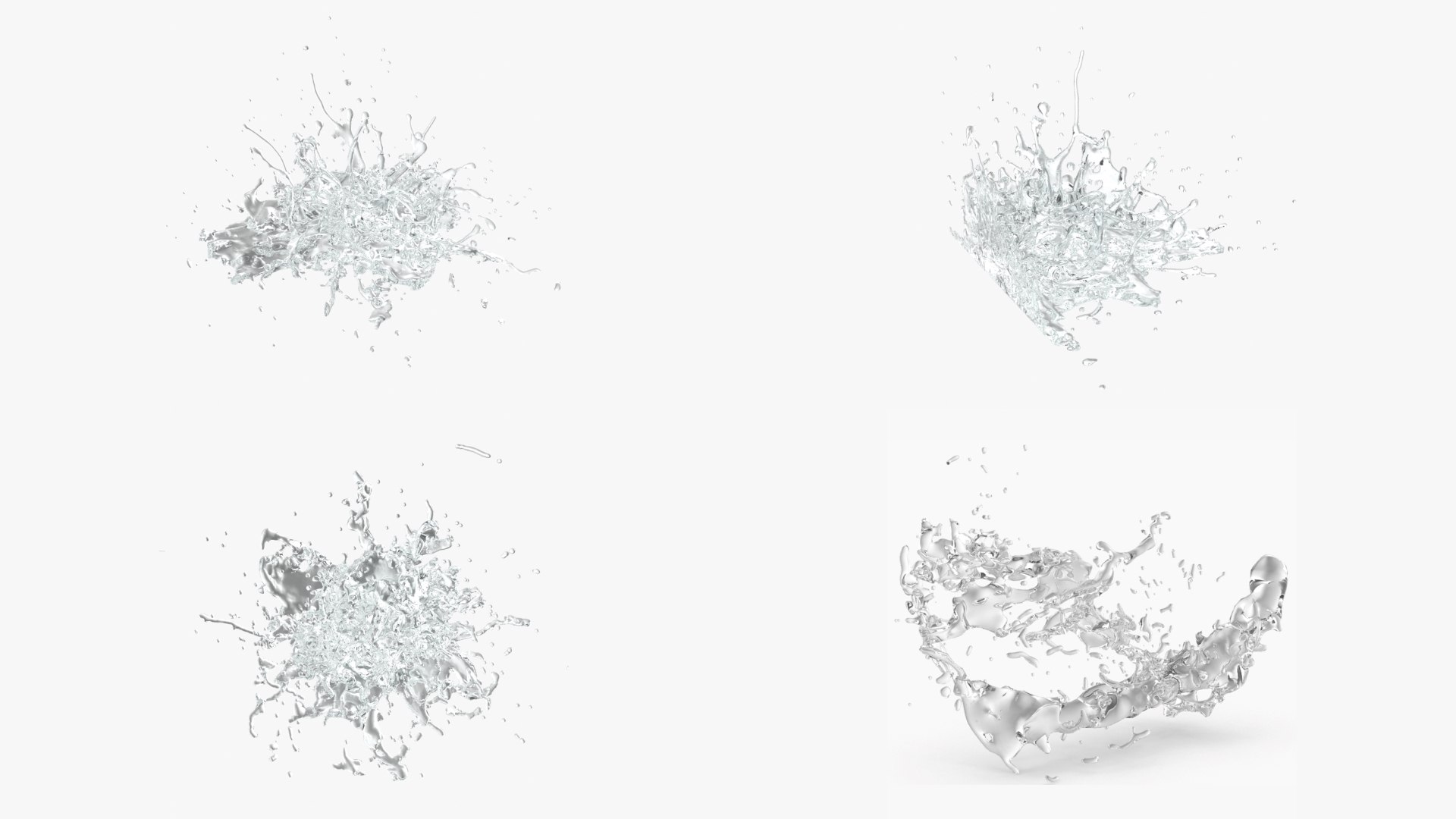 3D Model Water Splash Bundle 6 - TurboSquid 1914964