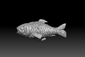KATLA Fish 3D Model FOR  3D Printed 3D