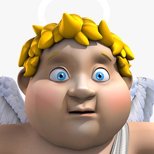 rigged angel 3d model
