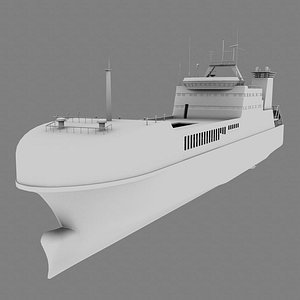 tanker ship 3d obj
