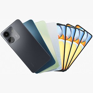 Xiaomi Redmi 13C All Colors 3D model