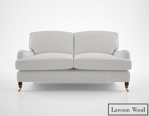 3D lawson wood baring sofa model