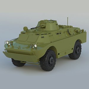 3D model BRDM 2 Amphibious Vehicle