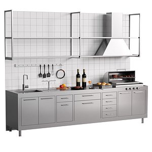 Restaurants Kitchen 5 3D model