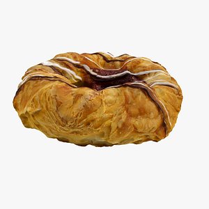 3d model realistic danish pastry
