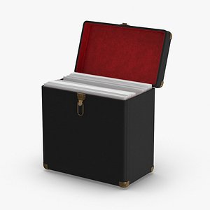 Record Carrying Case - Open Full