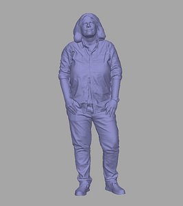 3D scanned background model