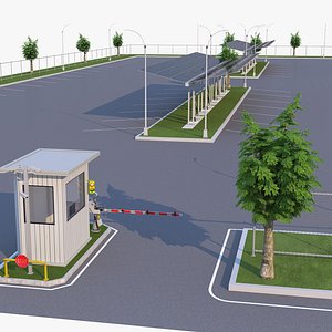 3D model Solar Car Park