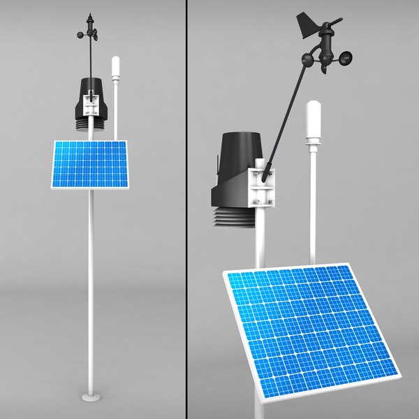 weather meteo station 2 3d model