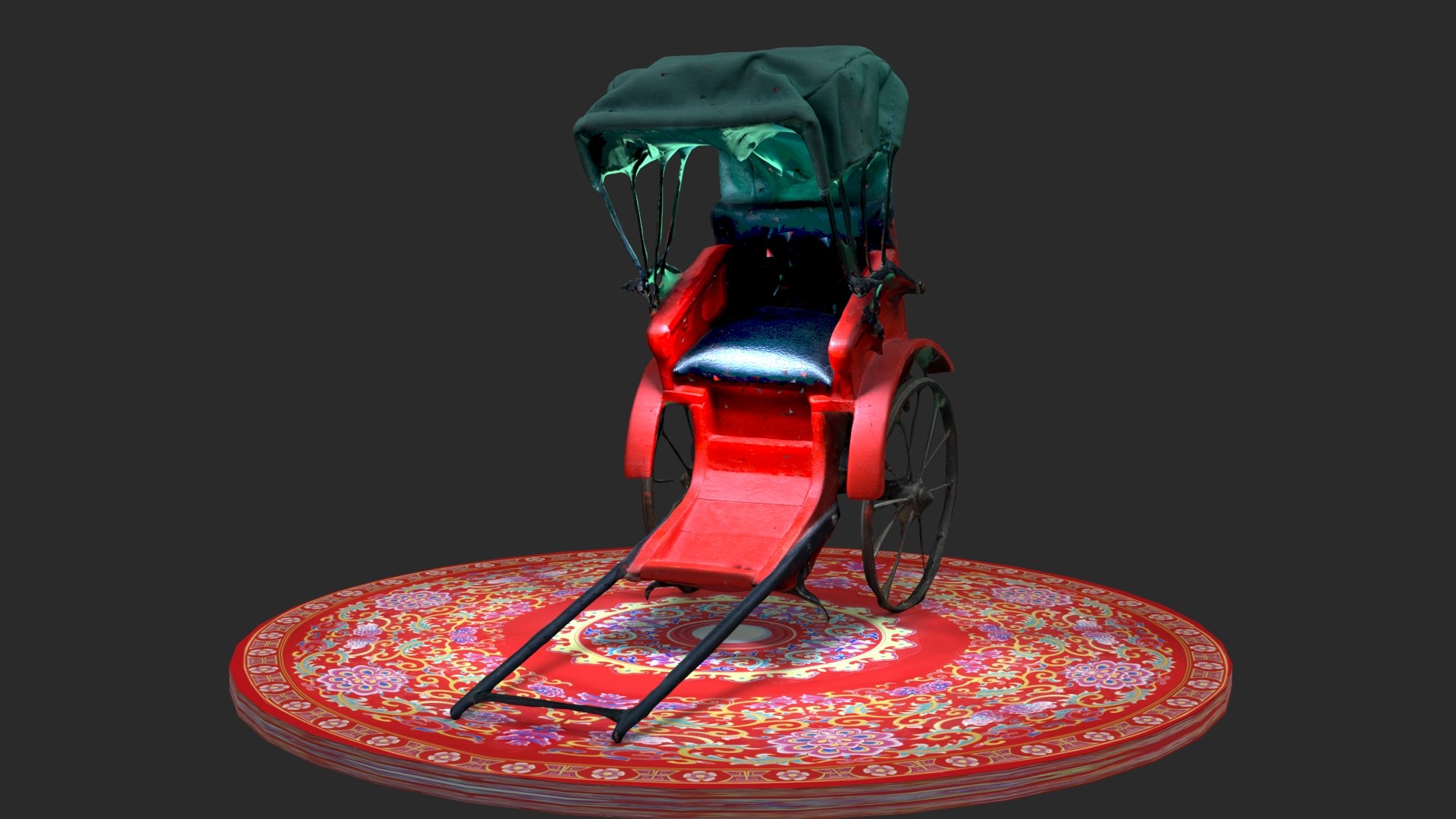 Chinese Rickshaw 3D Model - TurboSquid 2283804