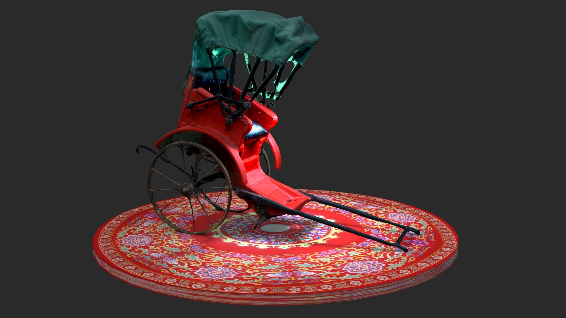 Chinese Rickshaw 3D Model - TurboSquid 2283804
