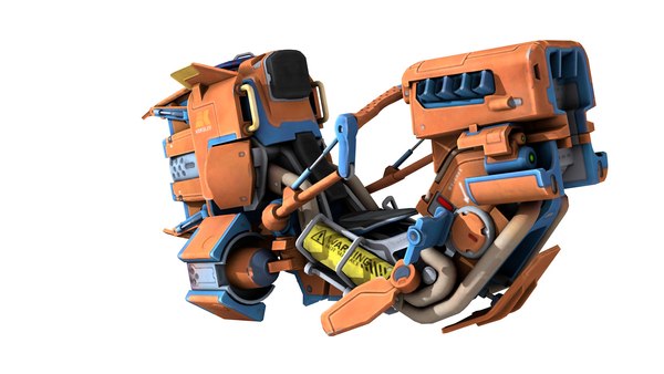 Sci Fi Hover Bike 3d Model