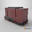Rectangular Business Center Dark Red