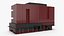 Rectangular Business Center Dark Red