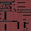 Rectangular Business Center Dark Red