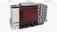 Rectangular Business Center Dark Red
