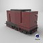 Rectangular Business Center Dark Red