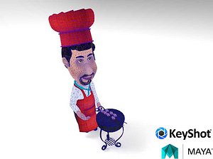 3D chef character