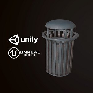 3D pbr ready city trash