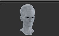 TILDA SWINTON Real Time Renderable Bust Fan Art