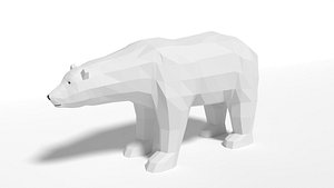 3D polar bear model