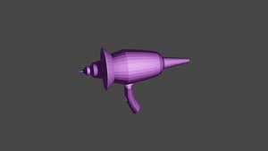 lowpoly alien laser gun
