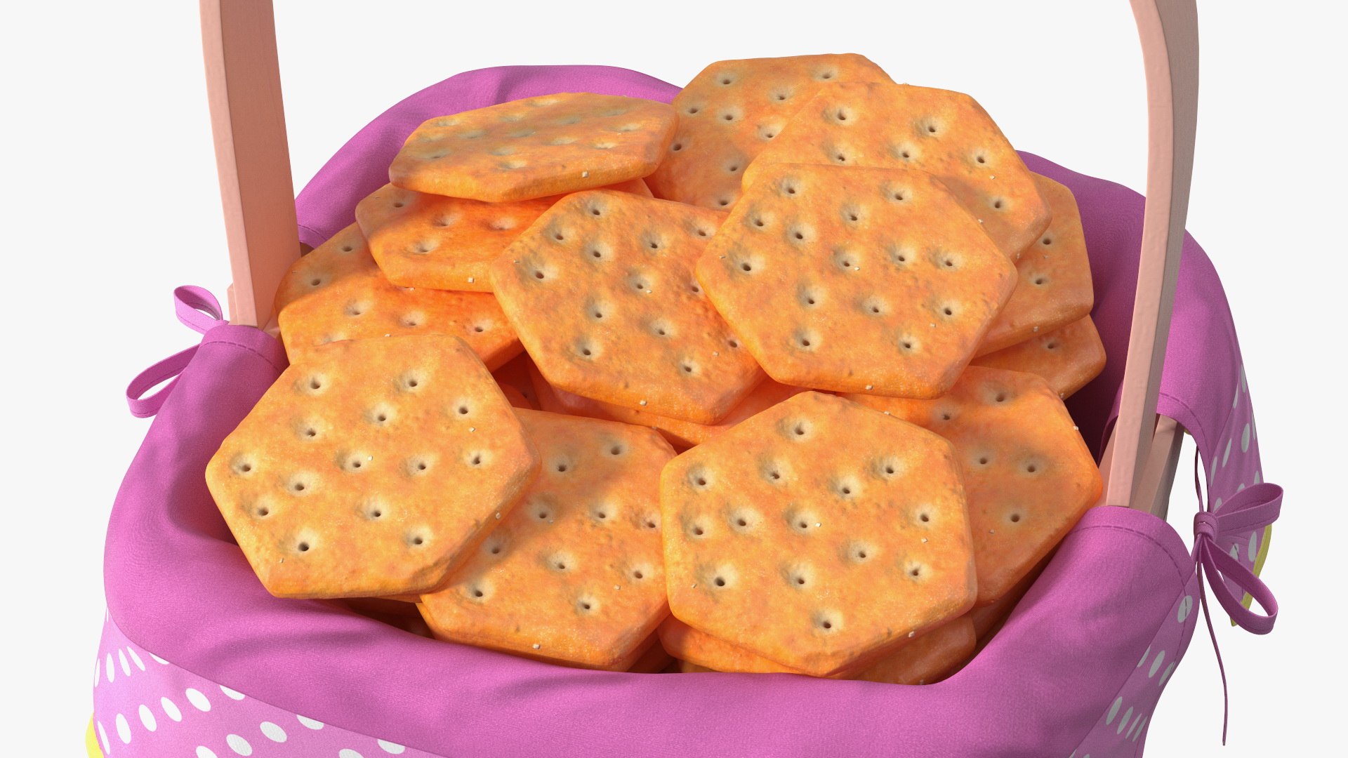 Hexagon Crackers In Basket 3D Model - TurboSquid 2384207