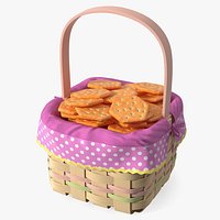 Hexagon Crackers in Basket