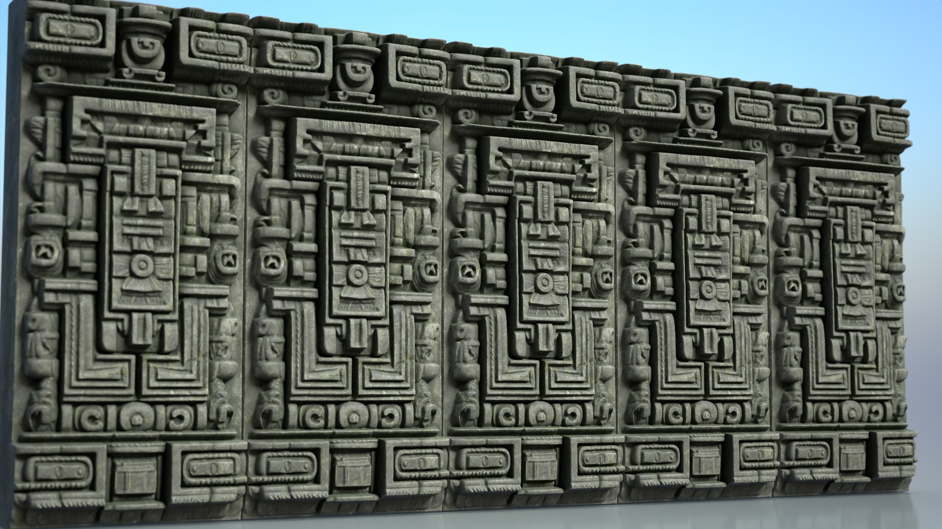 High Poly Mayan Walls - 240418 3D - TurboSquid 2217997