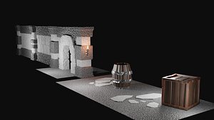 3D Dungeon Assets model