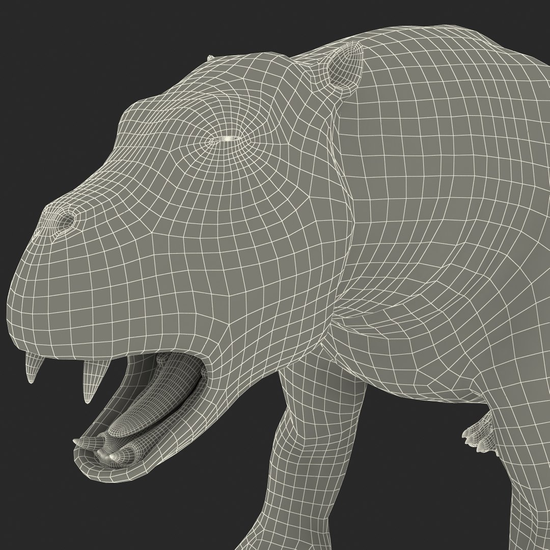 3d desmostylia mammal