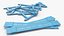 Police Wooden Traffic Barricade Disassembled Old